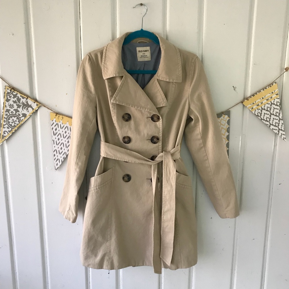 Old Navy Khaki Trench Coat